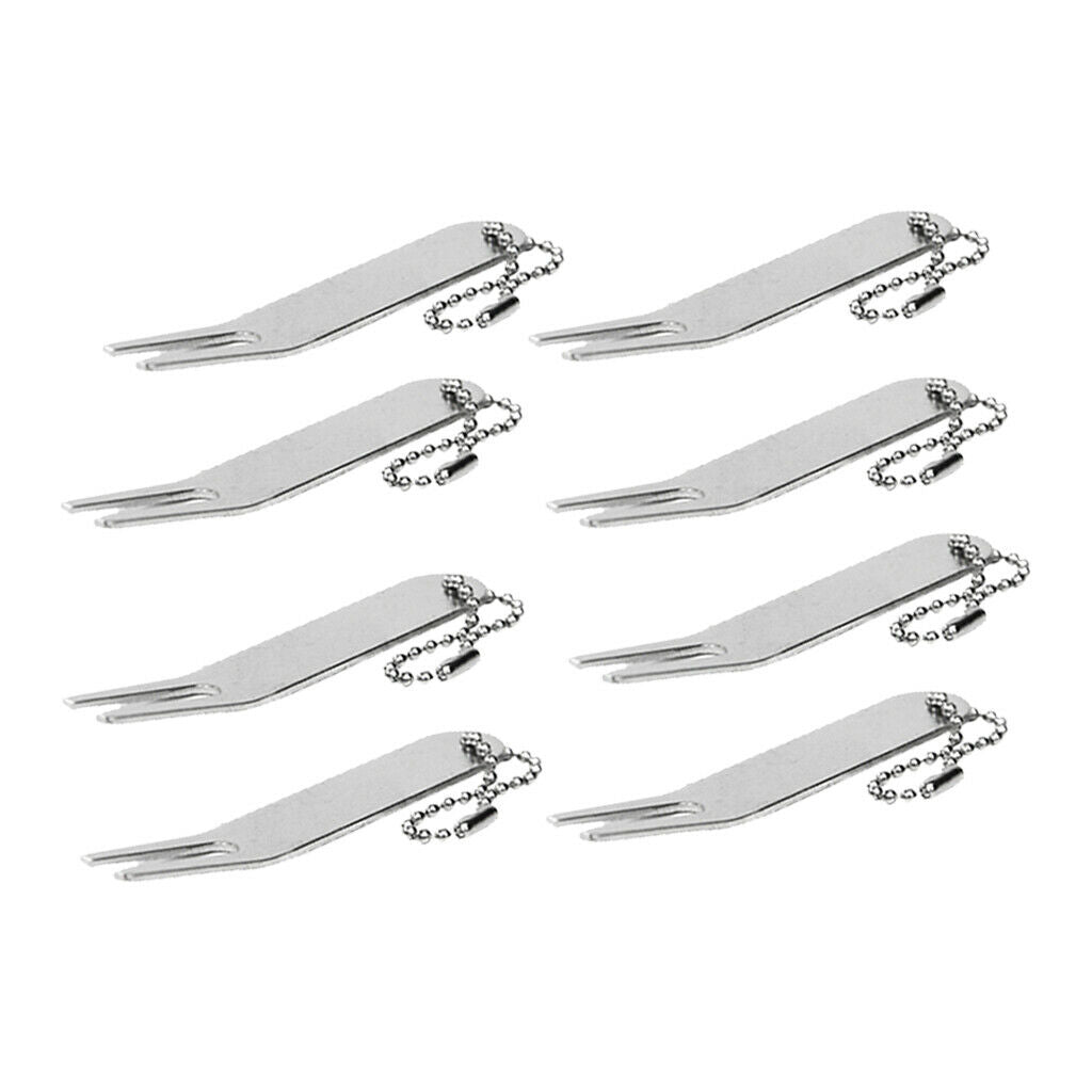 80mm Alloy for Golf Divot Repairing Curved Bent Putting Green Repair Tool