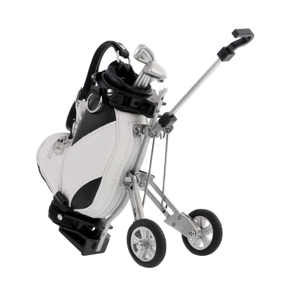 Holder Shape Mini Golf Cart Gifts For Golfer Office Table Decoration