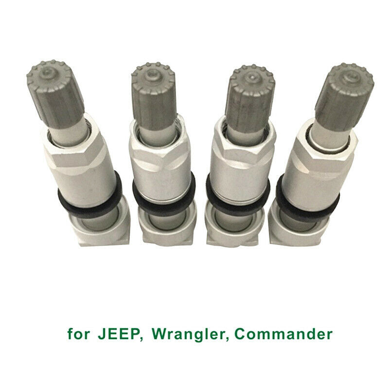 4x Tire Pressure Sensor TPMS Valve Stem Repair Kit For Dodge Jeep PG DSA Qx