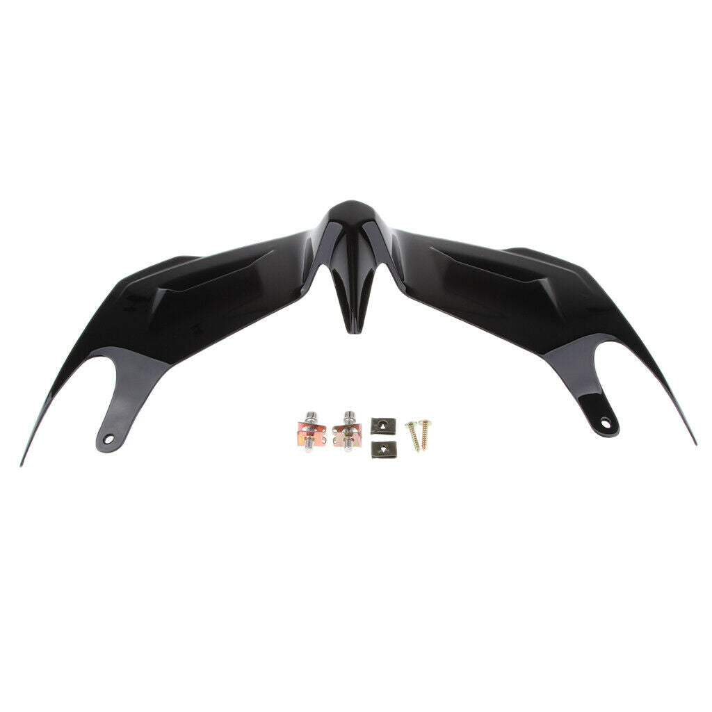 Glossy Black Front Fairing Aerodynamic Winglets for Yamaha YZF R3 R25