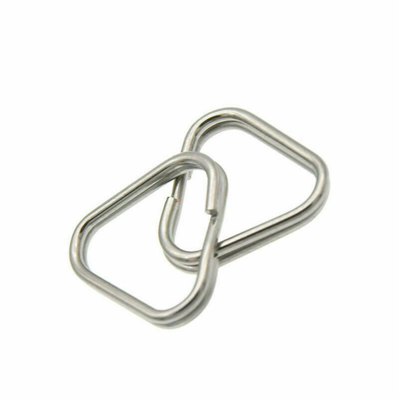 50pcs Metal Triangle Rings Split Camera Strap Hook Replacement Part Accessory