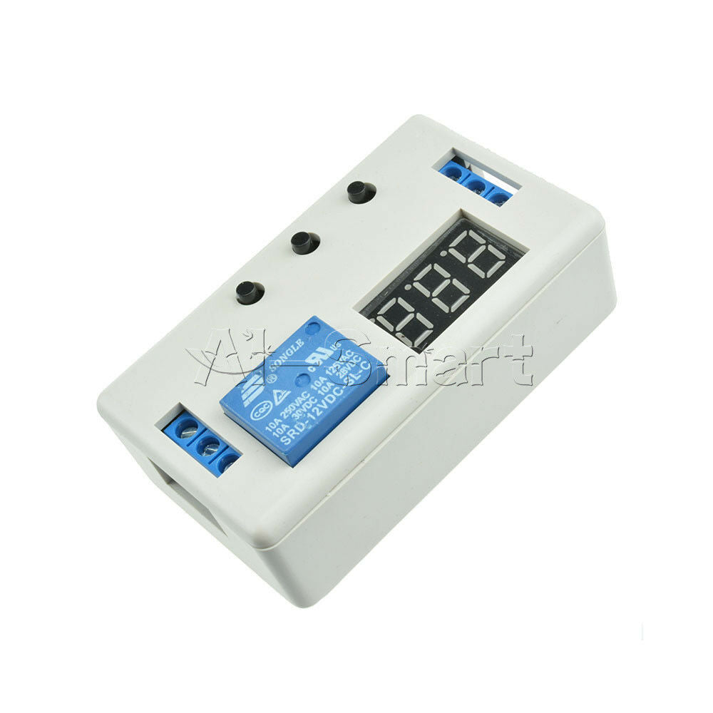 DC 12V LED Automation Delay Timer Control Switch Relay Module PCB with Case