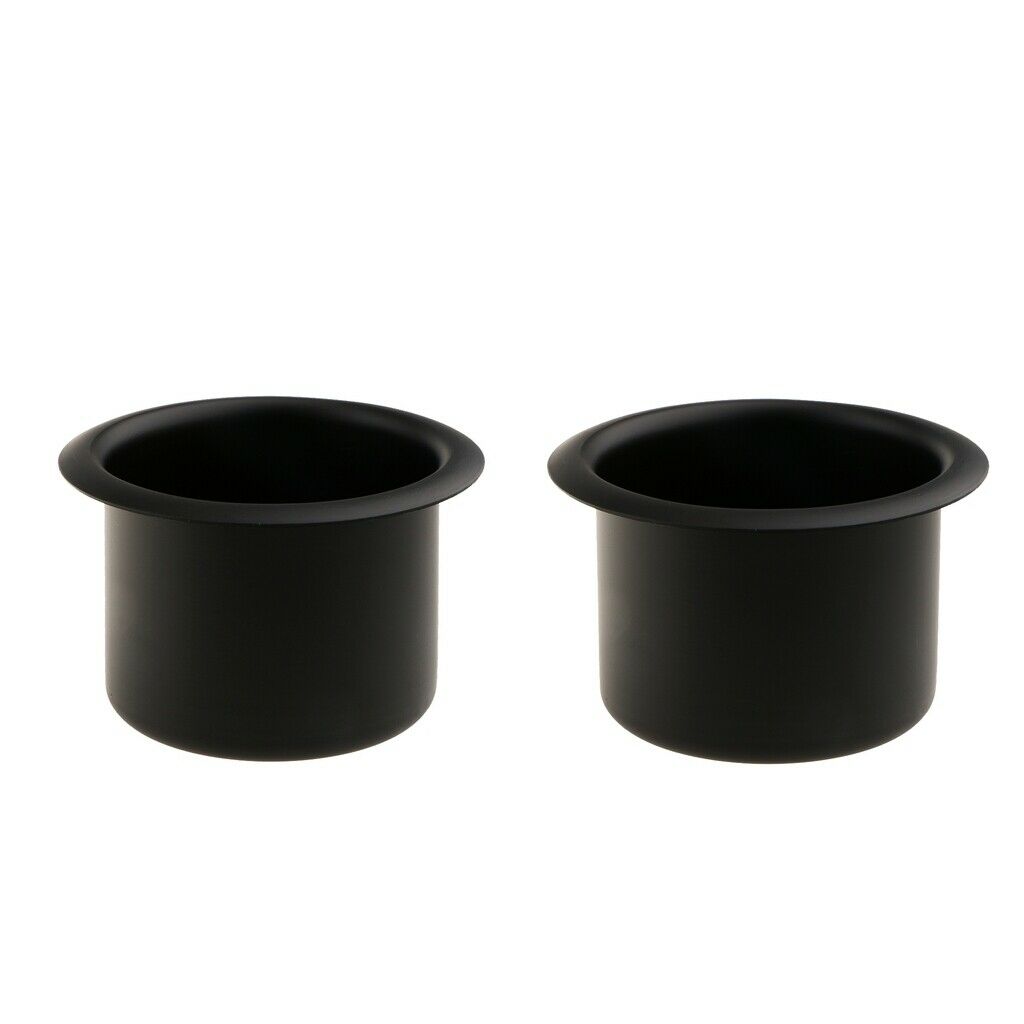 2 Pcs  Boat Aluminum Alloy Cup Drink Insert Holder Boat Marine Pontoon Universal