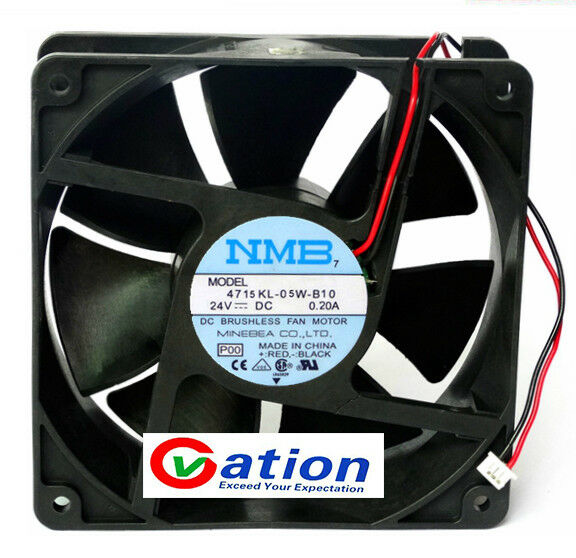 For NMB 4715KL-05W-B10 Mute Inverter cooling fan DC24V 0.20A 120*120*38mm 2pin