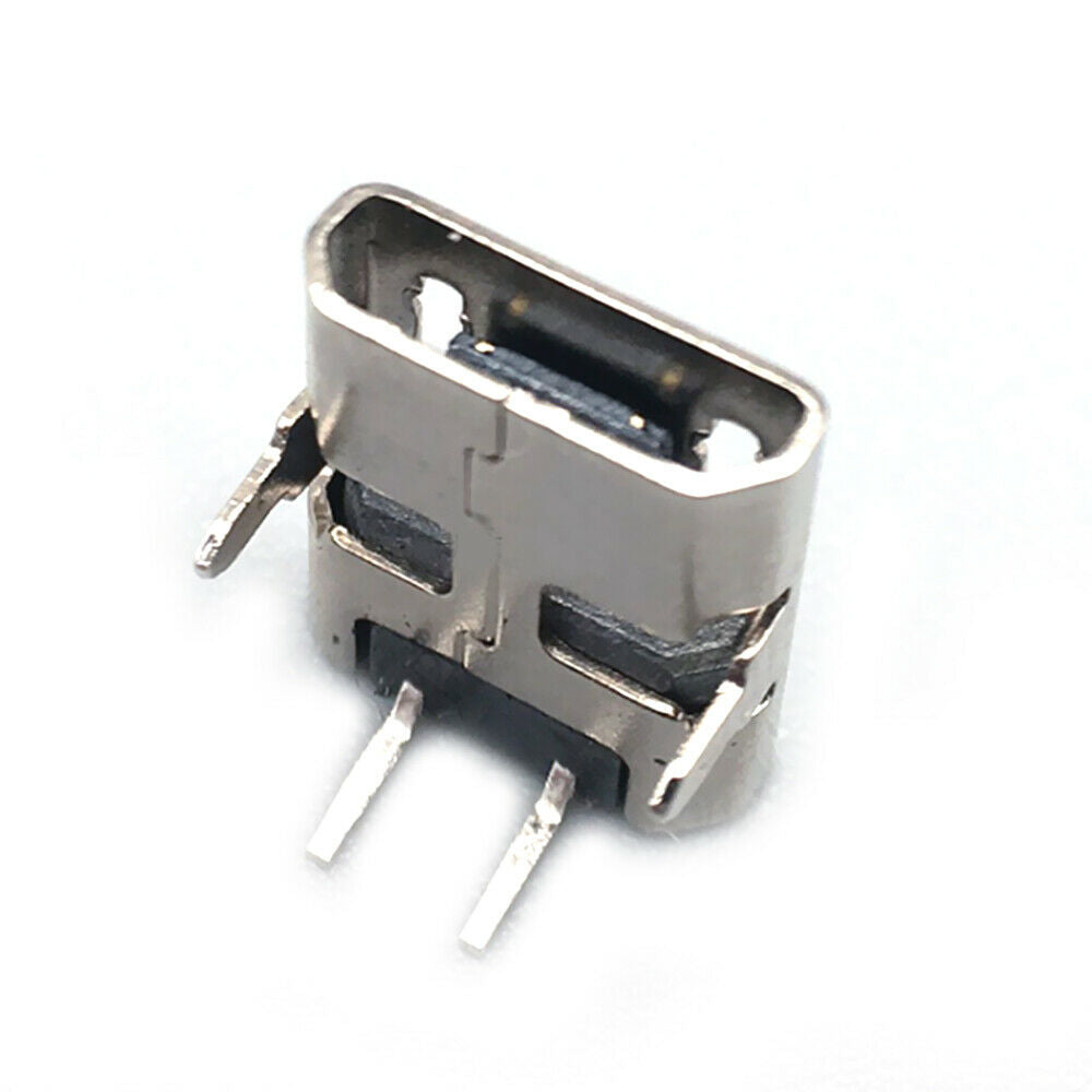 20PCS 90 Degree USB Connectors Plastic Shell Micro USB Connector 2 Pin DIP