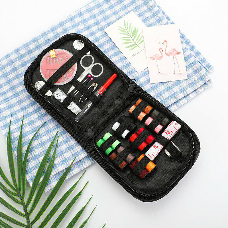 27pcs/set Sewing Box Travel Sewing Kit Needle Thread Tape Scissor Storage.l8