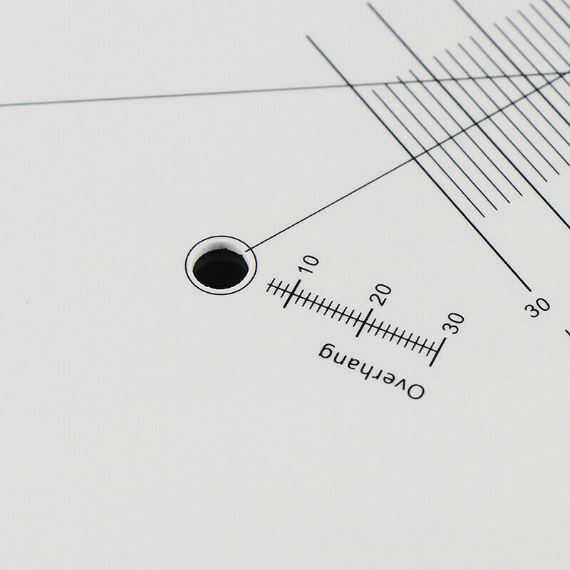 Vinyl Record Pickup Calibration Plate Distance Gauge Protractor Adjustment TBDA