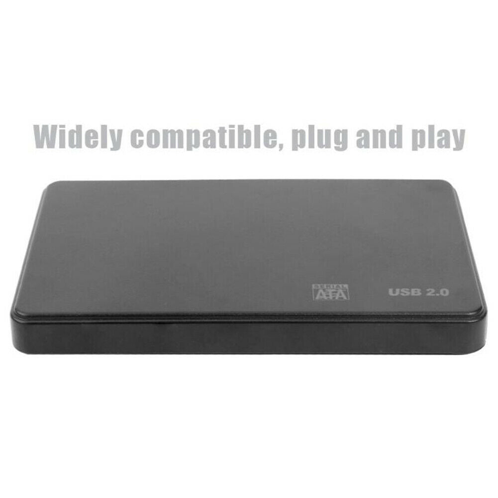 Portable USB 2.0 2.5'' SATA HDD SSD External Hard Disk Case for PC Laptop Exquis