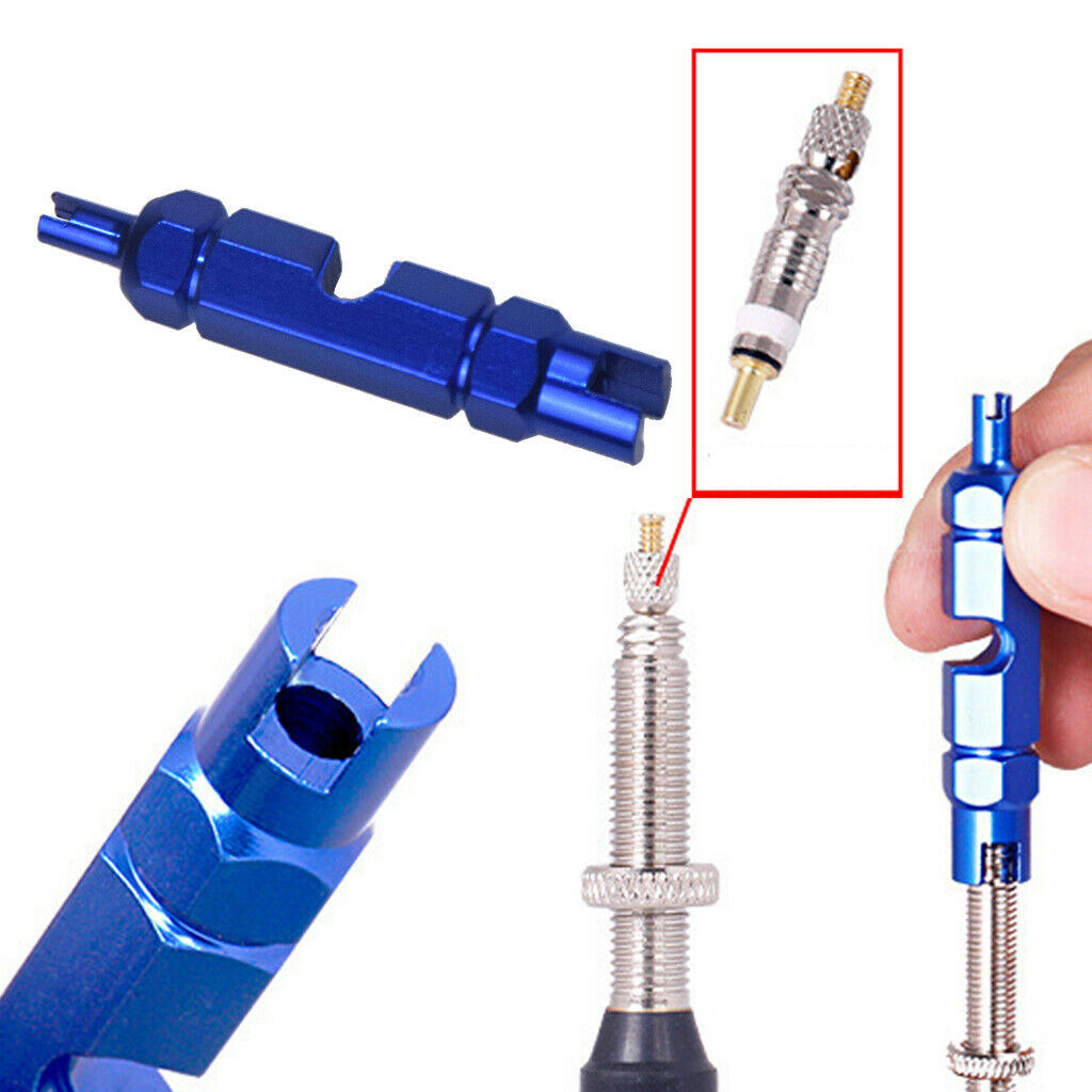New Aluminum Alloy Valve Core Wrench Road Bike Accessories Universal Blue