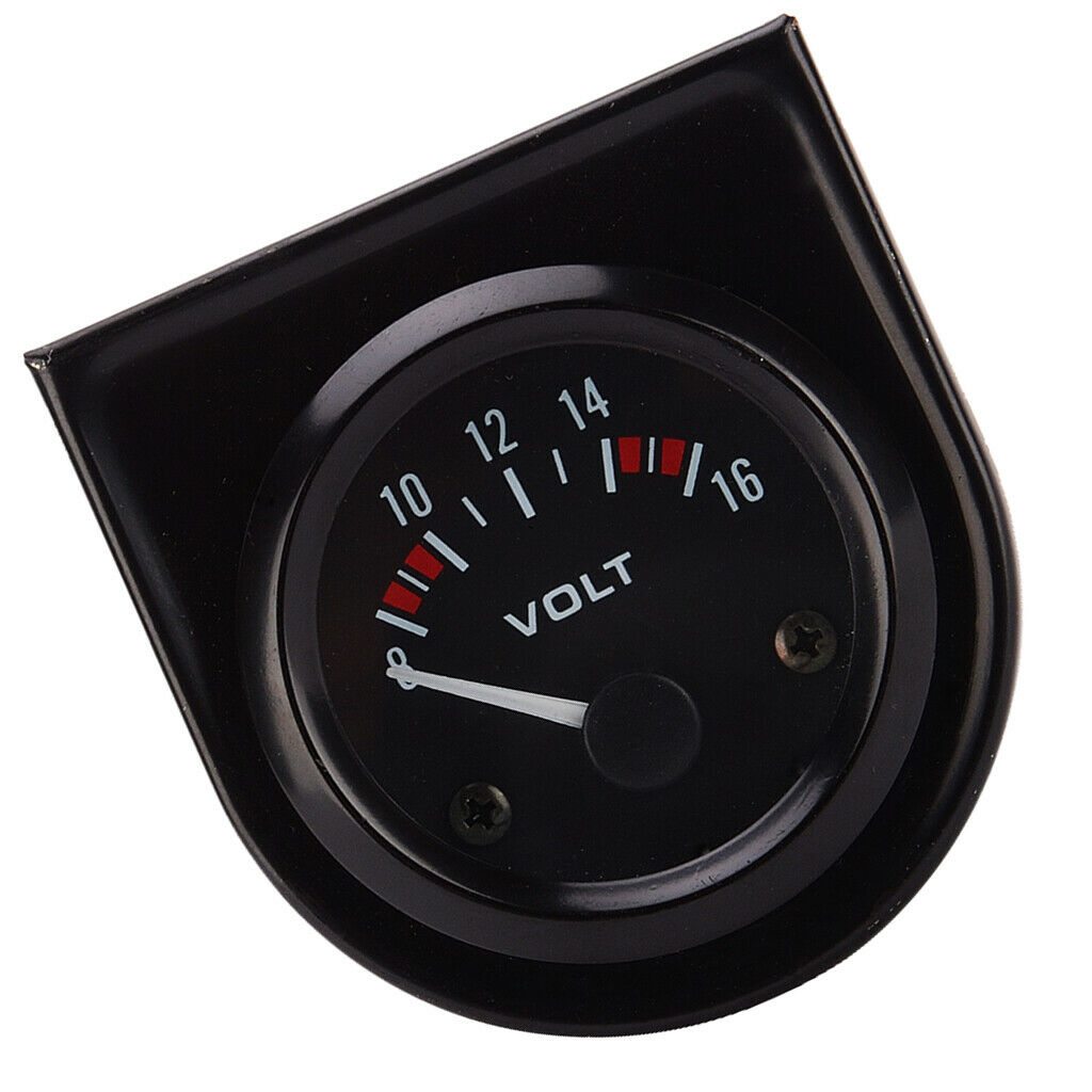 Car 8-16V Voltmeter Volt Gauge Meter 52mm Black