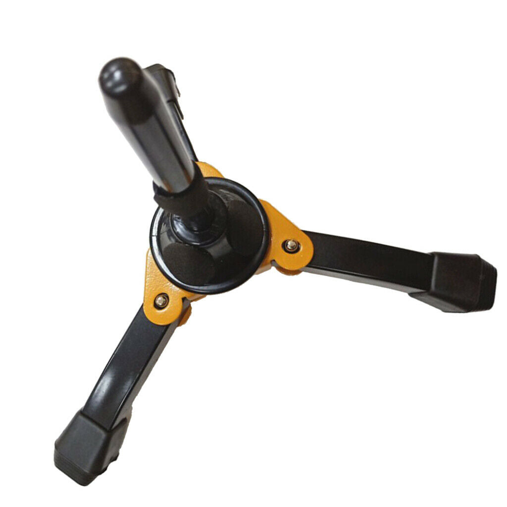 Clarinet Flute Oboe Stand Folding Holder Rack with Yellow Base