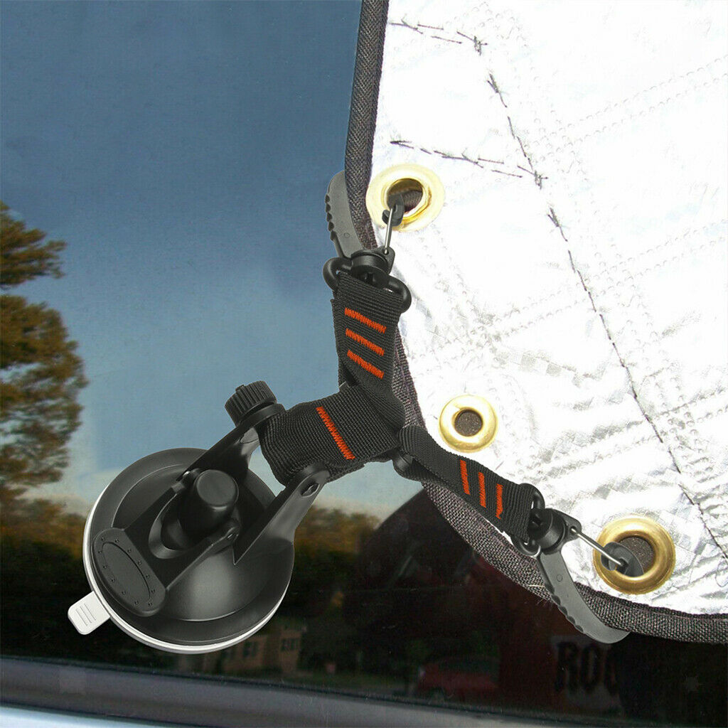 Strong Suction Cup Anchor Tie Down Outdoor Camping Tarp Tents Securing Hook