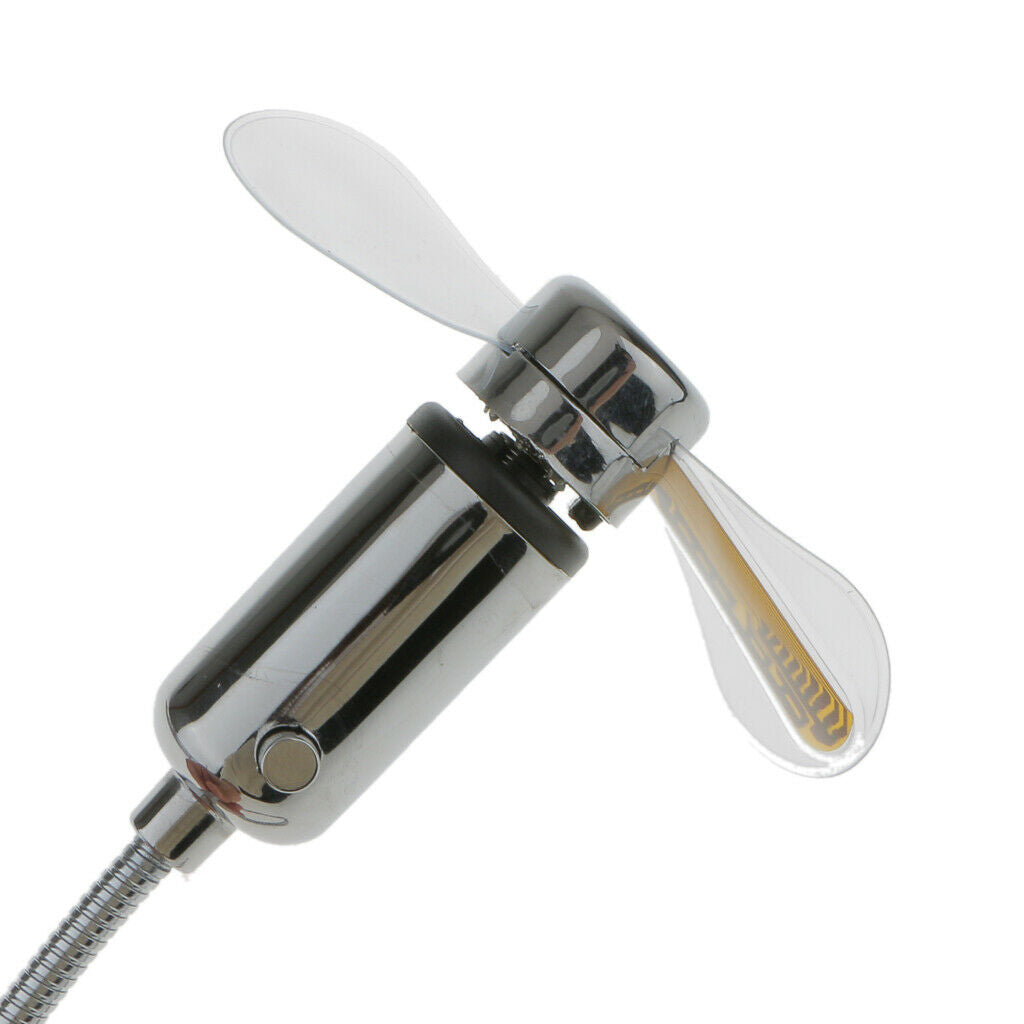 Flexible LED Clock Mini Power USB Fan Gooseneck for Home Office PC Notebook