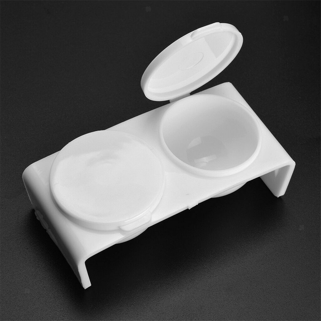 Set Of 2 Brush Box Brush Holder Brush Cleaner Box Nail Brush Mug, From