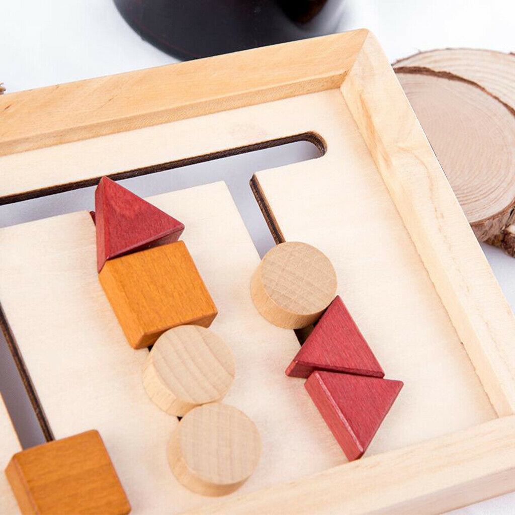 Toddler Wooden Shape Matching Toys Game Montessori Toys for 4-6 Years Old