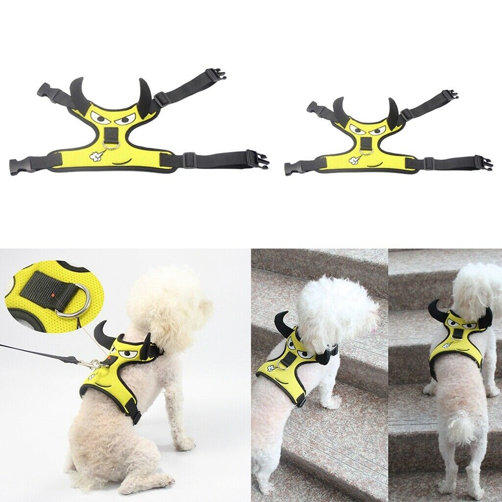 Nylon Small Pet Dog Harness Vest For Pet Walking Outdoor Outfits  XS