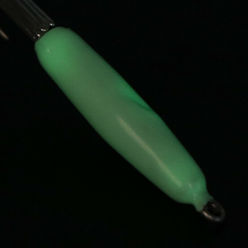 Luminous Fishing Lures Baits Squid Jigs Hook Light Green Fishing Lure Hoo.l8