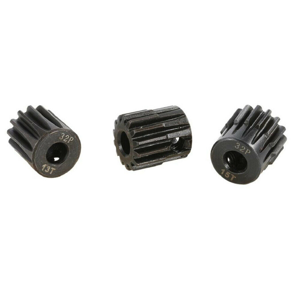 Durable 32DP 5mm 13T-15T Pinion Motor Gear fr 1/8 RC Brushed Brushless Motor