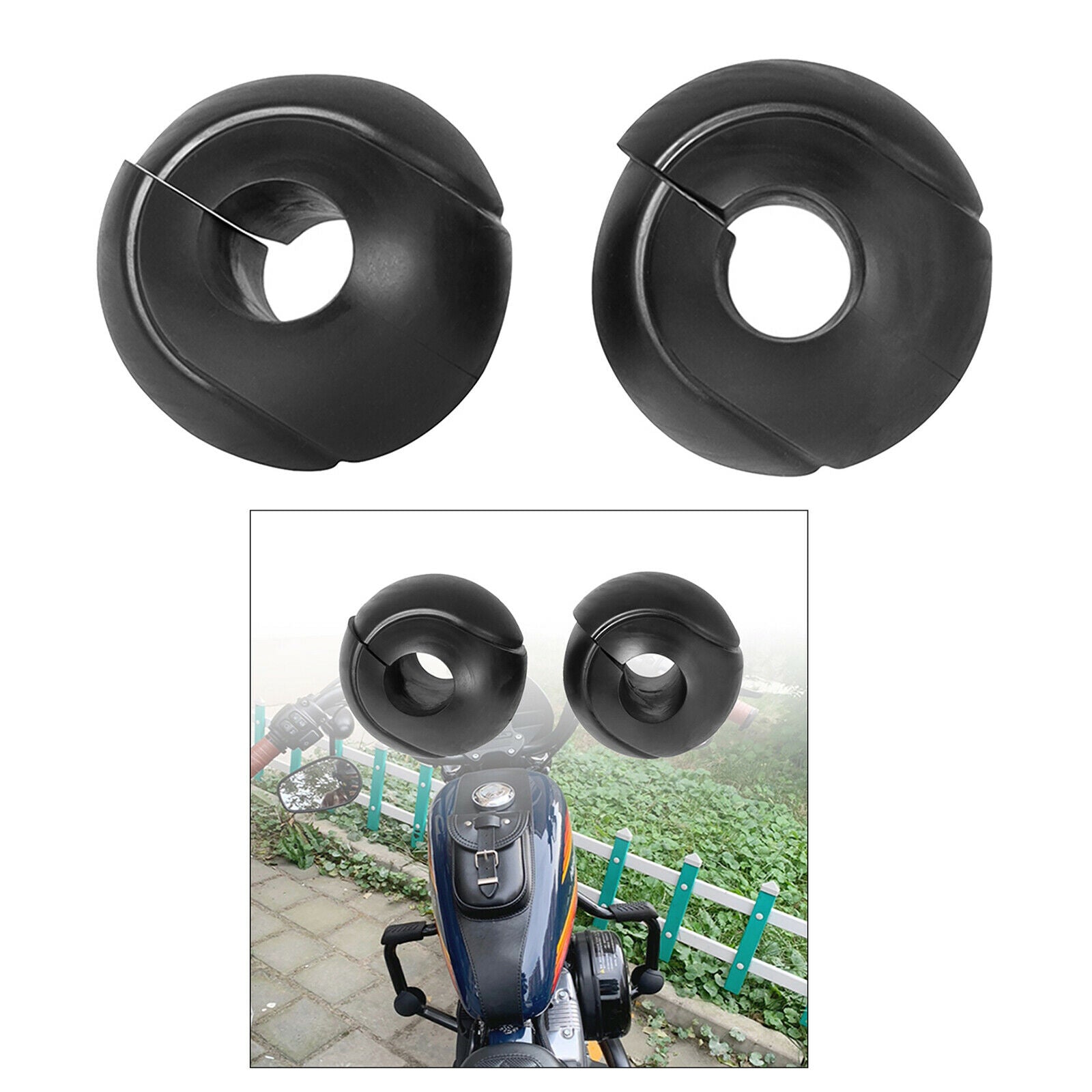 2pcs Motorcycle Engine Protection Frame Bumper Protective Block Parts Decor