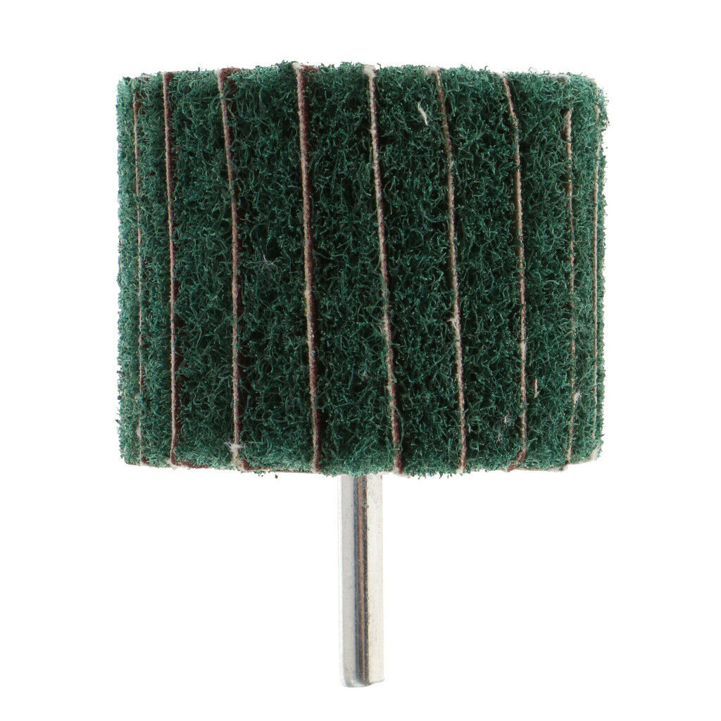 60×50mm Nylon Fiber Polishing Wheel Buffing Pad Grinding Head w/ Grit Green