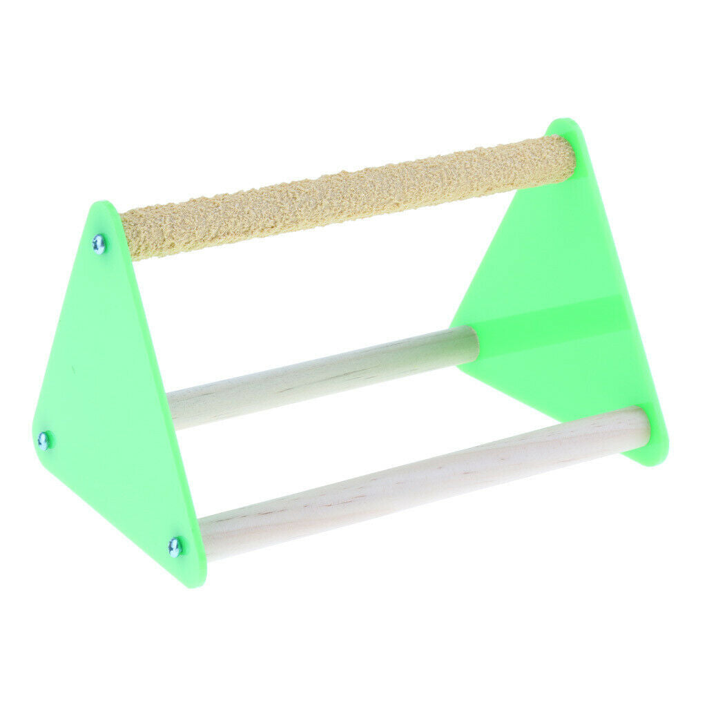 Parrot Perch Stand Play Toys Activity Table Playstand Colorful Entertaining -