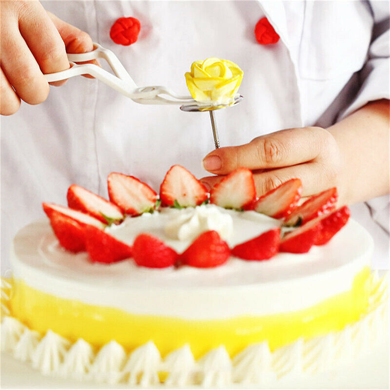4pcs/set Fondant Cake Decorating Set Cake Flower Stand Nail Cake Piping No_DD