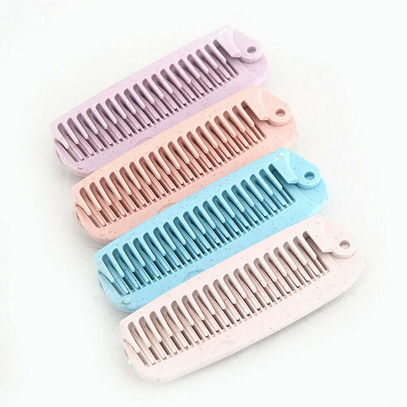 hairdressing portable folding comb hair brush pocket travel anti-static c.l8