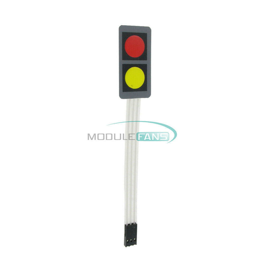 DC 12V 1x2 2 Key Matrix DIY Flat Membrane Switch Control Keypad 20x40mm