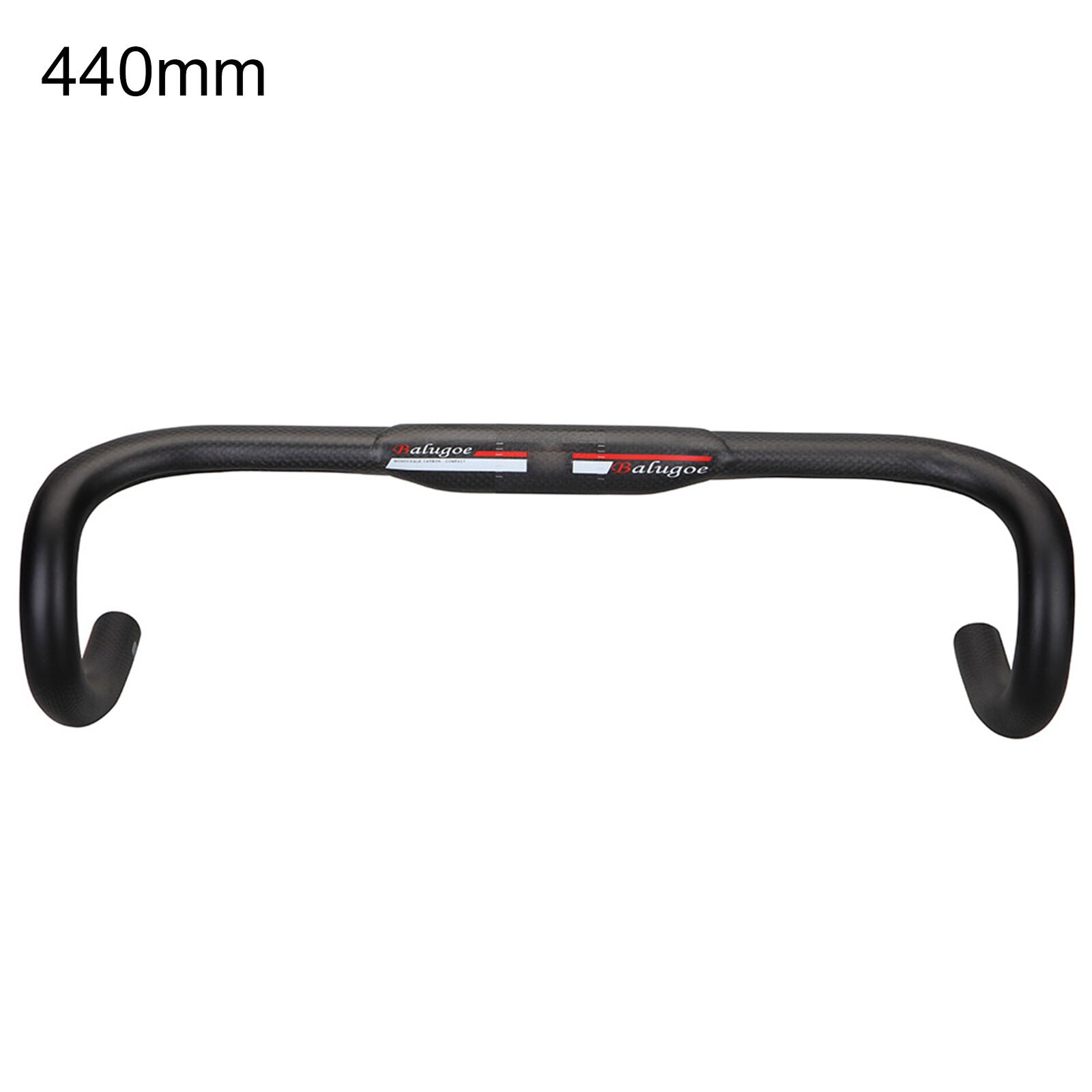 Black BALUGOE Bicycle Handlebars Pressure Resistance Anti-Shock Carbon Fiber