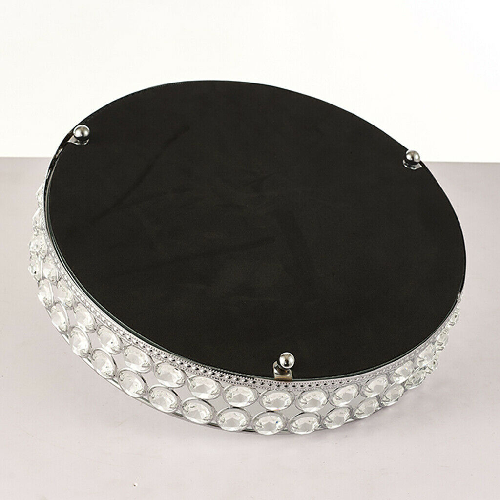 Mirrored Crystal Vanity Tray Ornate Decor Tray for Perfume Jewelry Makeup