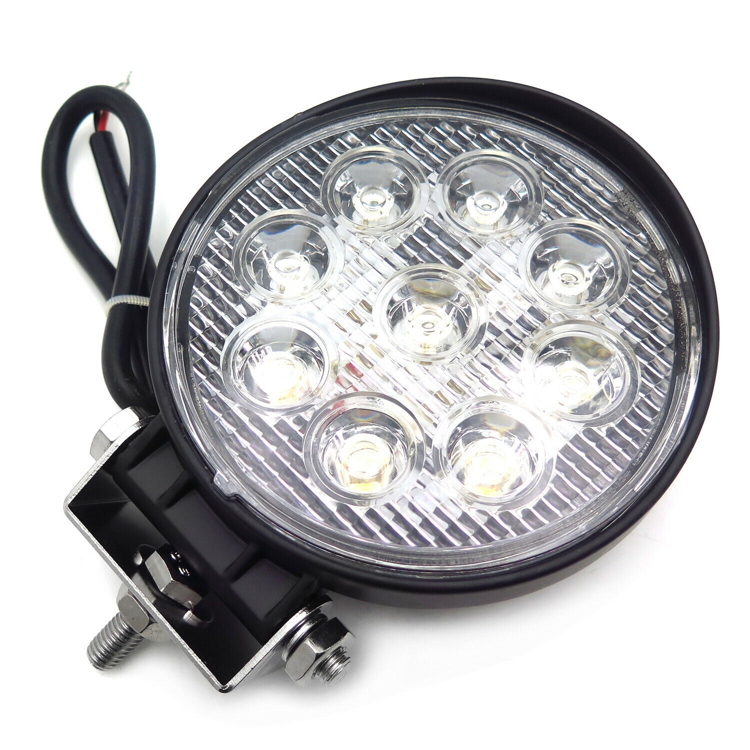 Round 27W Spot BEAM LED Off Road Work 9 LED Light 12V 24V Universal USE SUV Car