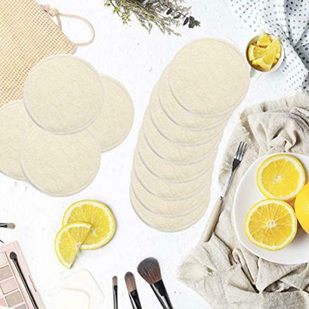 12pcs/set Soft Bamboo Fiber Makeup Remover Towel Tissues Reusable Wipe Pads @
