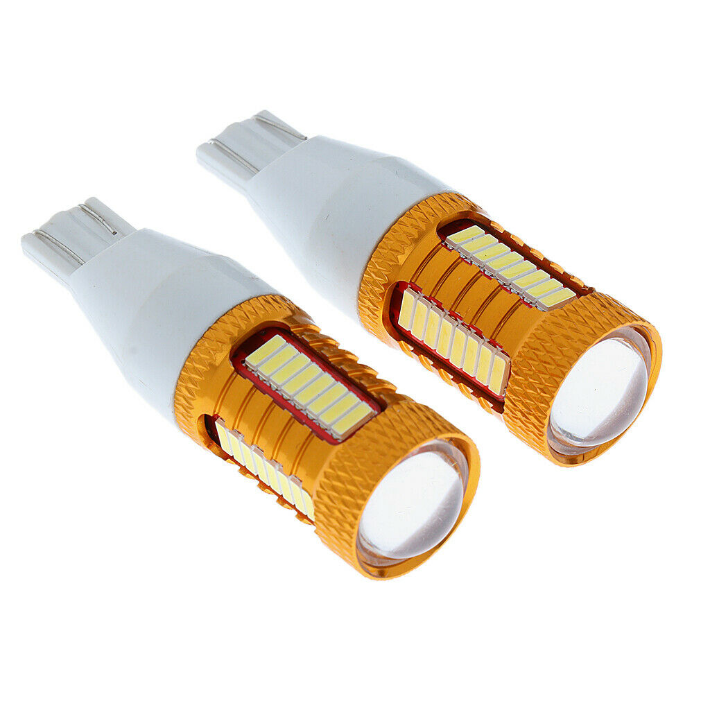 2 Pieces Car T15 4014 32SMD LED Turn Signal Reverse Bulbs 6500K-7500K White