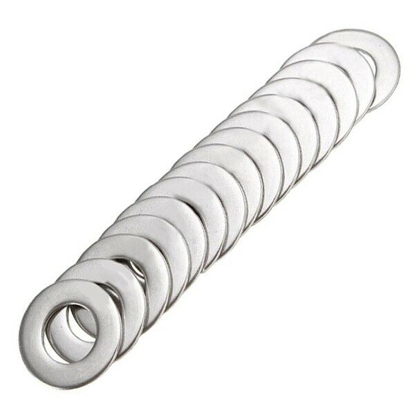 105pcs 304 Flat Stainless Steel Washers M3 M4 M5 M6 M8 M10 for Screws Repair KY2