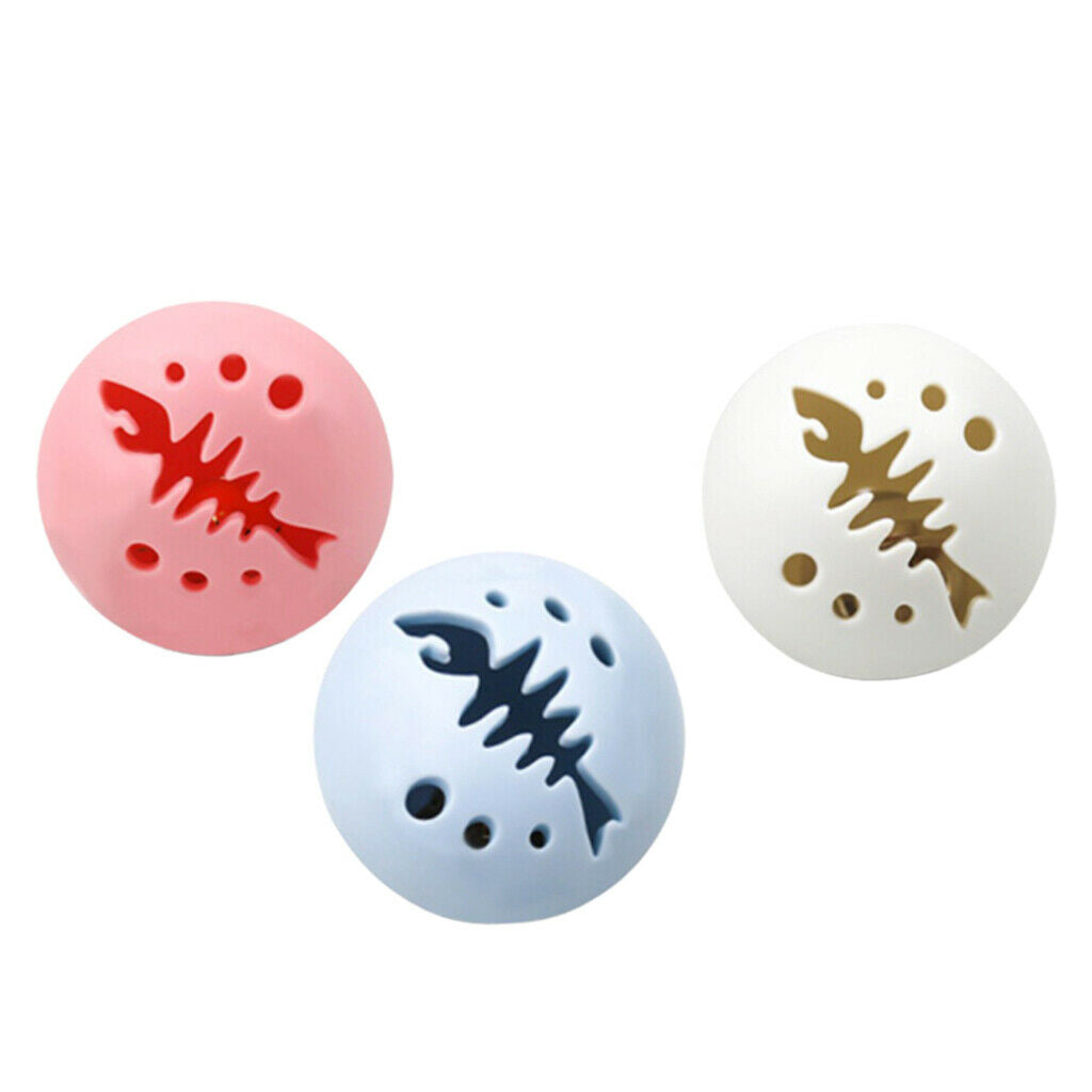 3pcs 5cm Cat Ball Interactive Cat Play Funny