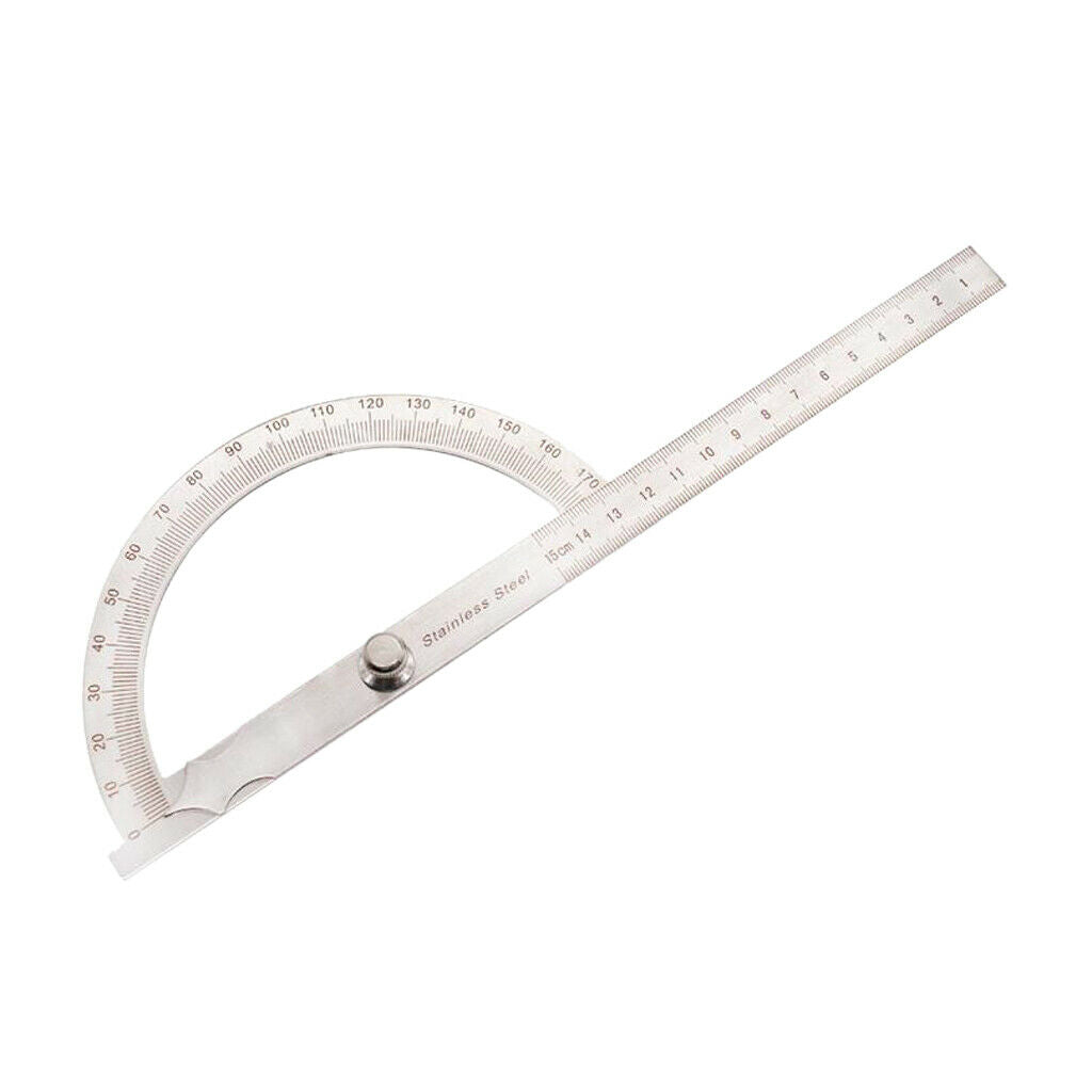 2 X 180 Degree Protractor Ruler Angle Finder 145 & 150mm Durable Hand Tools
