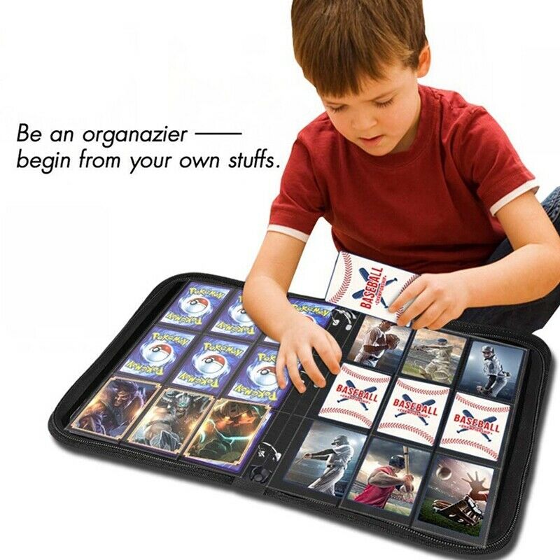 900 Pockets Trading Card Sleeves Binder, Baseball Card Binder Sleeves Fit foO6R3
