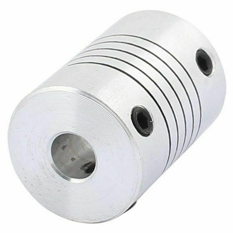 6mm to 8mm Shaft Coupling 25mm Length 18mm Diameter Stepper Motor Coupler AlumN6