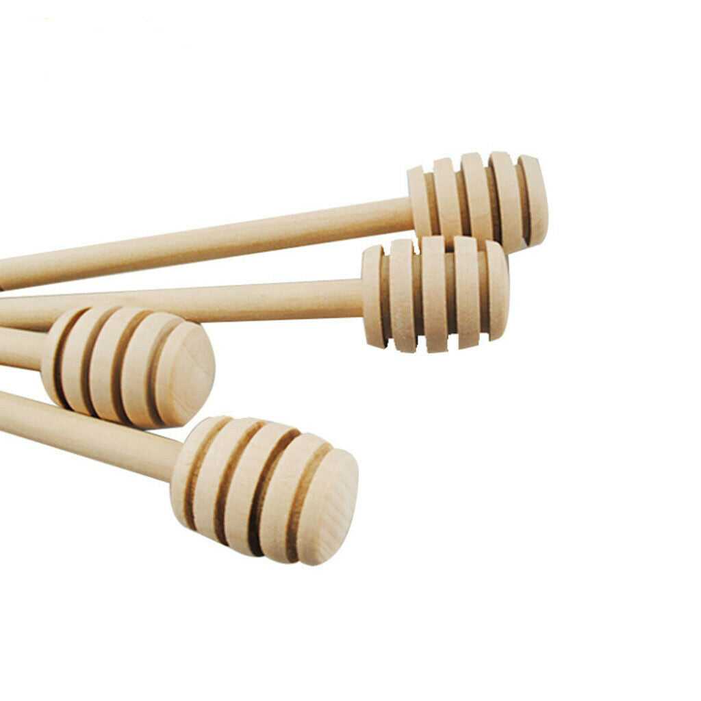 24 pack Wooden Mini Honey Dipper Sticks for Dispense Drizzle Honey Drizzling