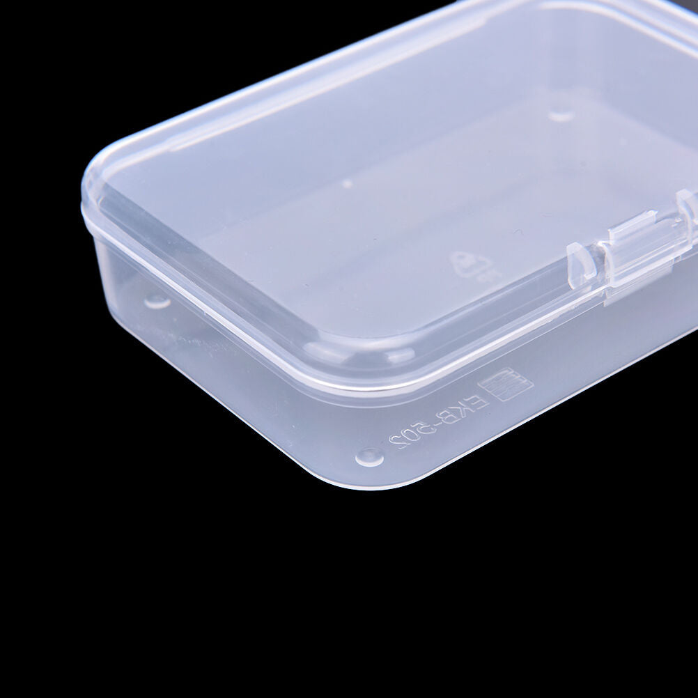 Clear Plastic Transparent With Lid Storage Box Collection Container Cas.l8