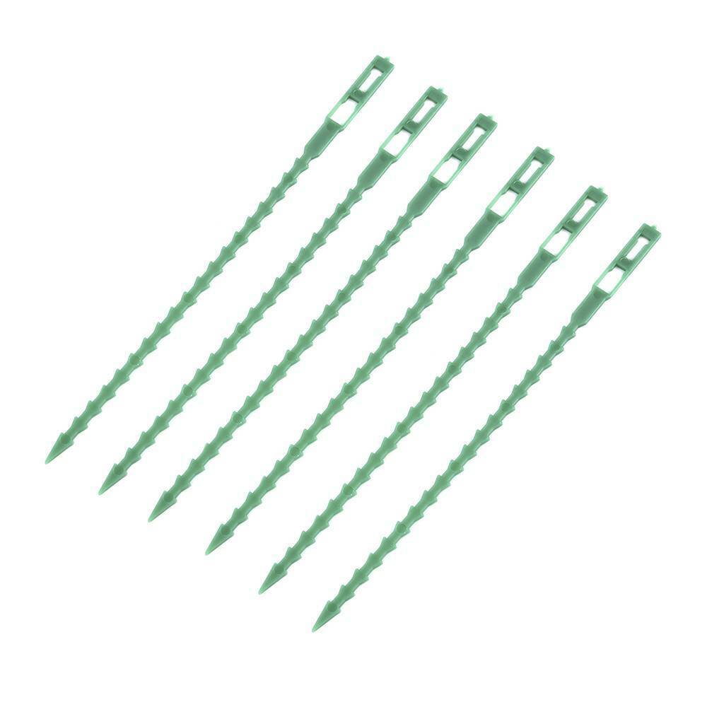 50*/Set Gardening Vine Climbing Cable Tie Lines Grape Flower Plant Support Green