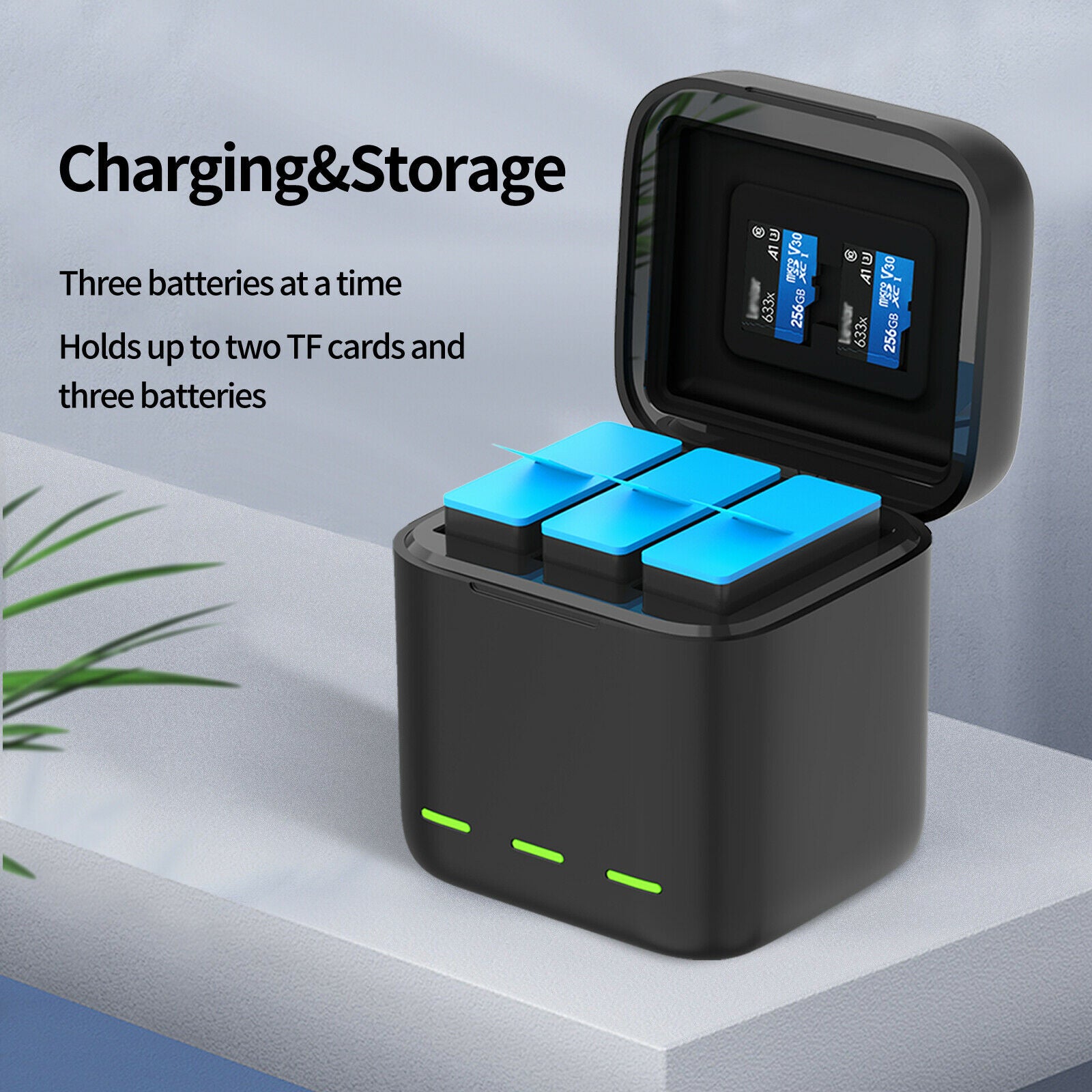 Telesin Battery Storage Charging Box Fits For Gopro 9/10 KA