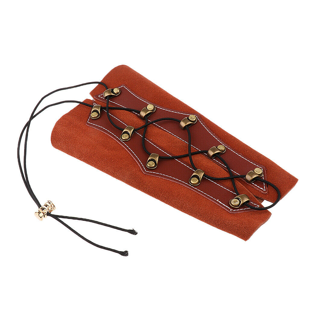 Traditional armguard forearm protection archery armguard brown