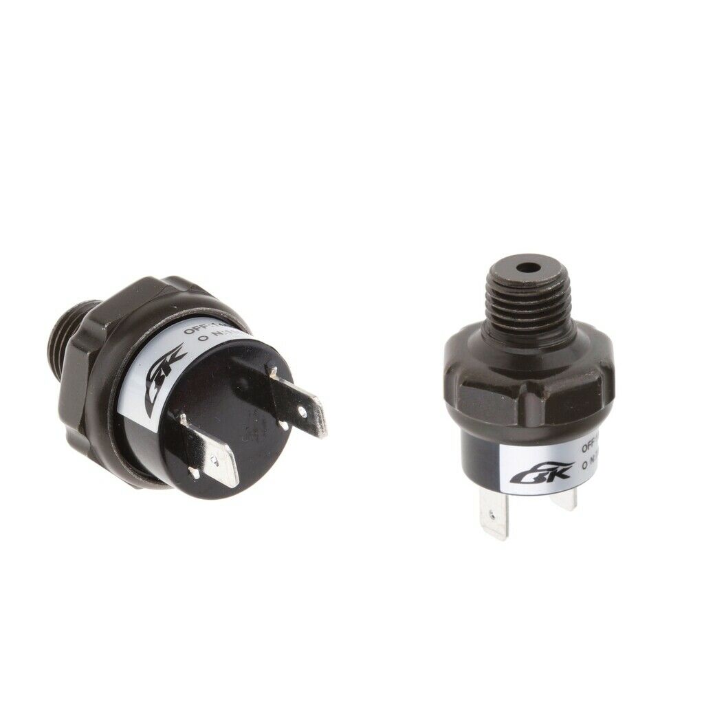 2Pcs 1/4 inch NPT Air Pressure Switch for 12 Volt Compressor Train Air Horn,