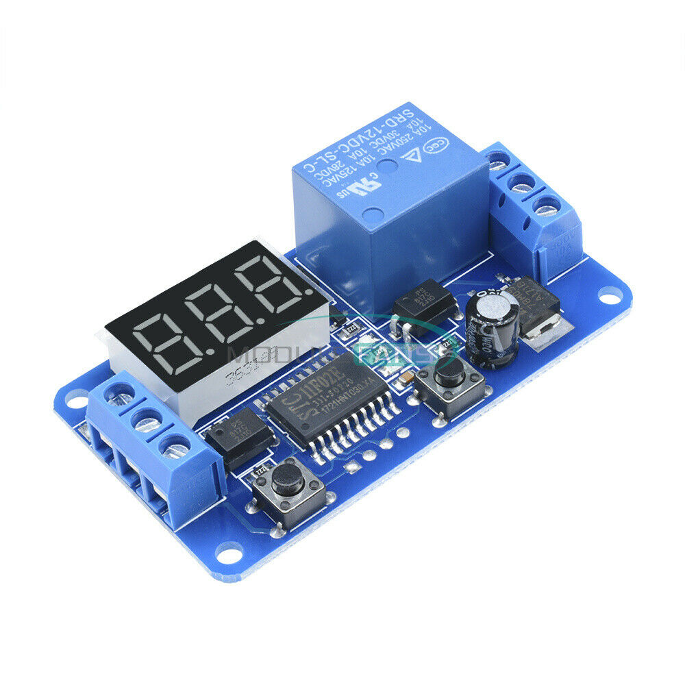 5PCS Digital DC12V  LED Display Delay Timer Control Switch Module PLC Automation