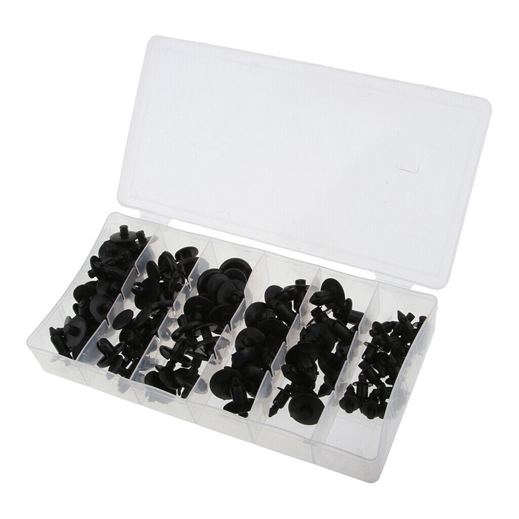 80 Piece Nylon Trim Panel Bumper Shield Retainer Fastener Rivet For M7/ M8