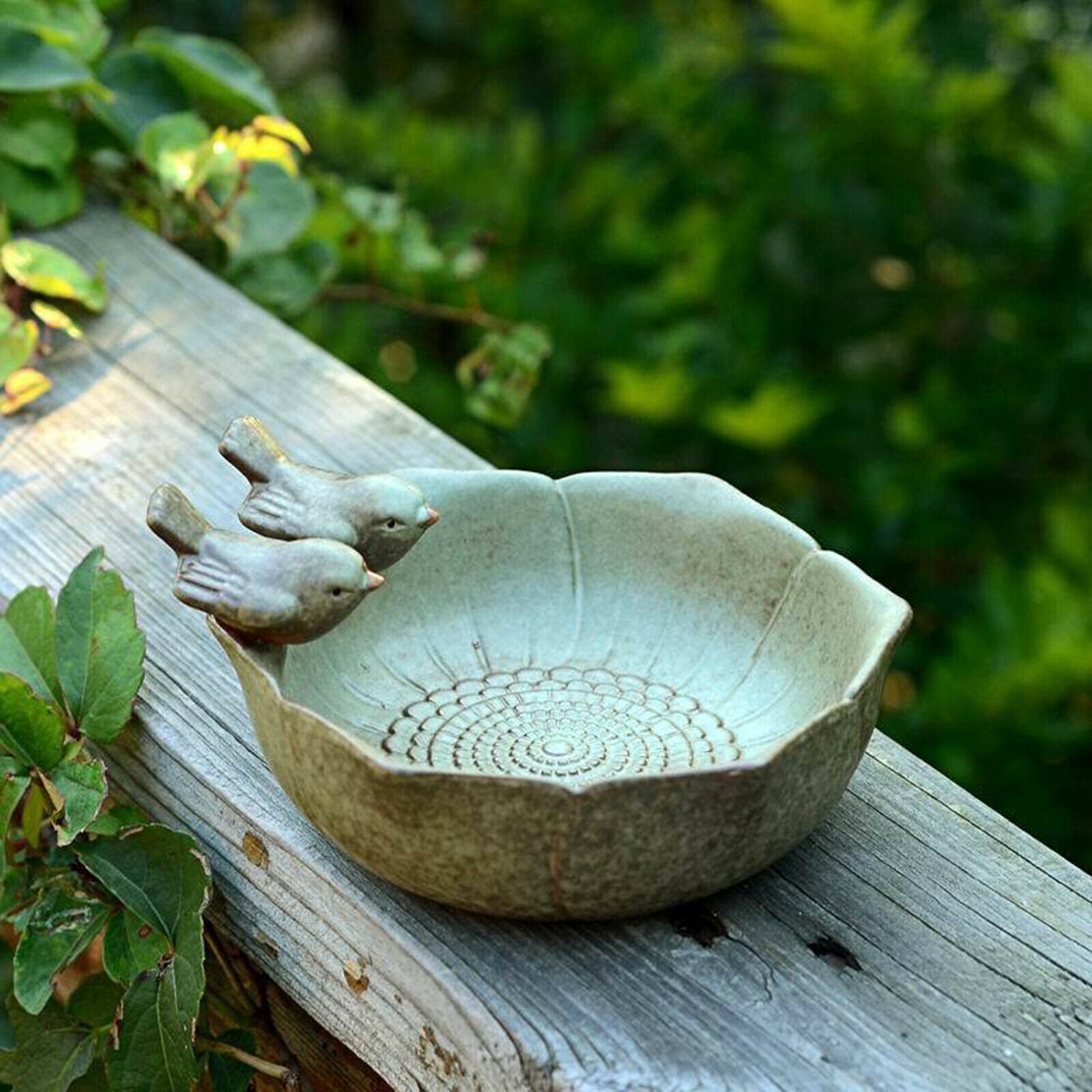 Bird Bath Bird Feeder Statue Flower Pot Home Furnishing Outdoors Decor