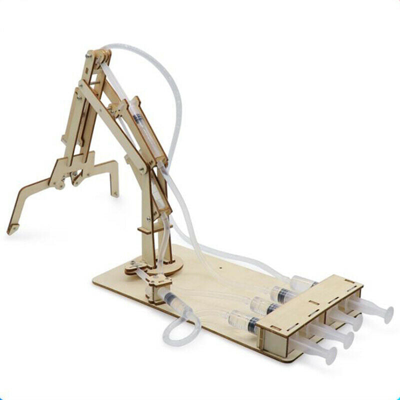 Hydraulic Mechanical Arm DIY Models Science Educational Toys Kids GiftBDAU