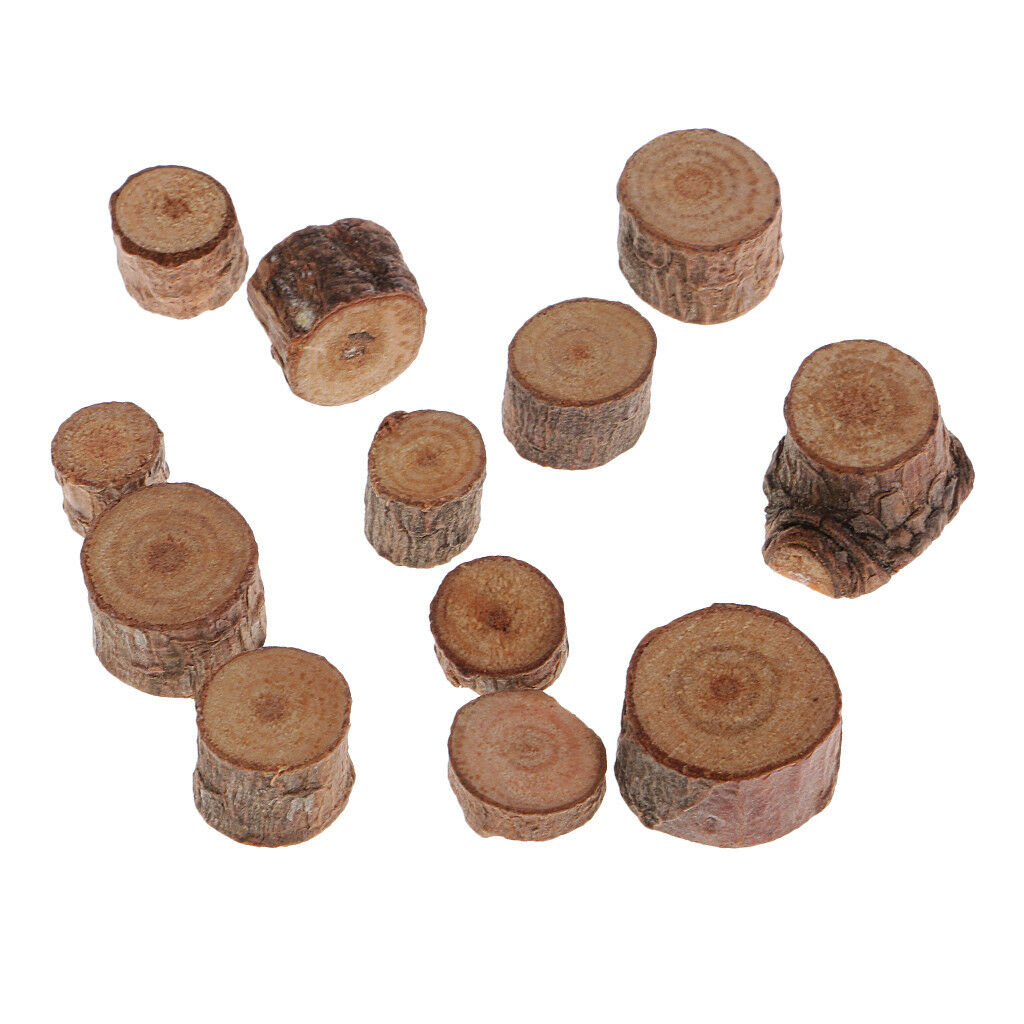 50pcs Round Wood Log Slices Discs for DIY Crafts Wedding Decoration 1-1.5cm