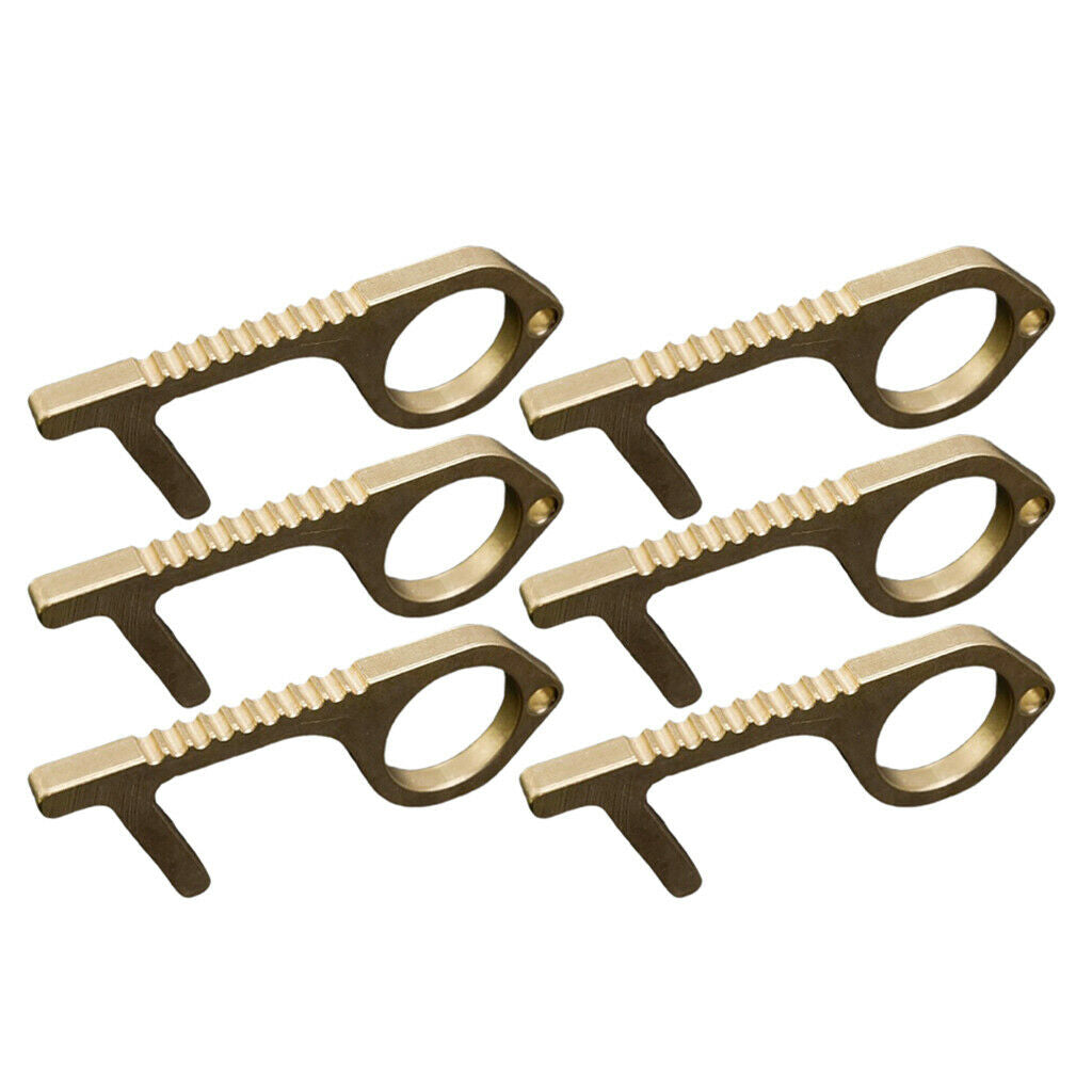 6x Non Contact Portable Safety Door Opener Elevator Handle Key Keychain